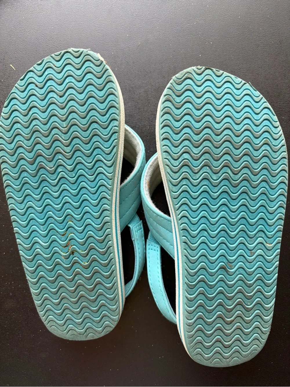 ⭐️ Blue Palm-Print Kids Flip Flop Sandals